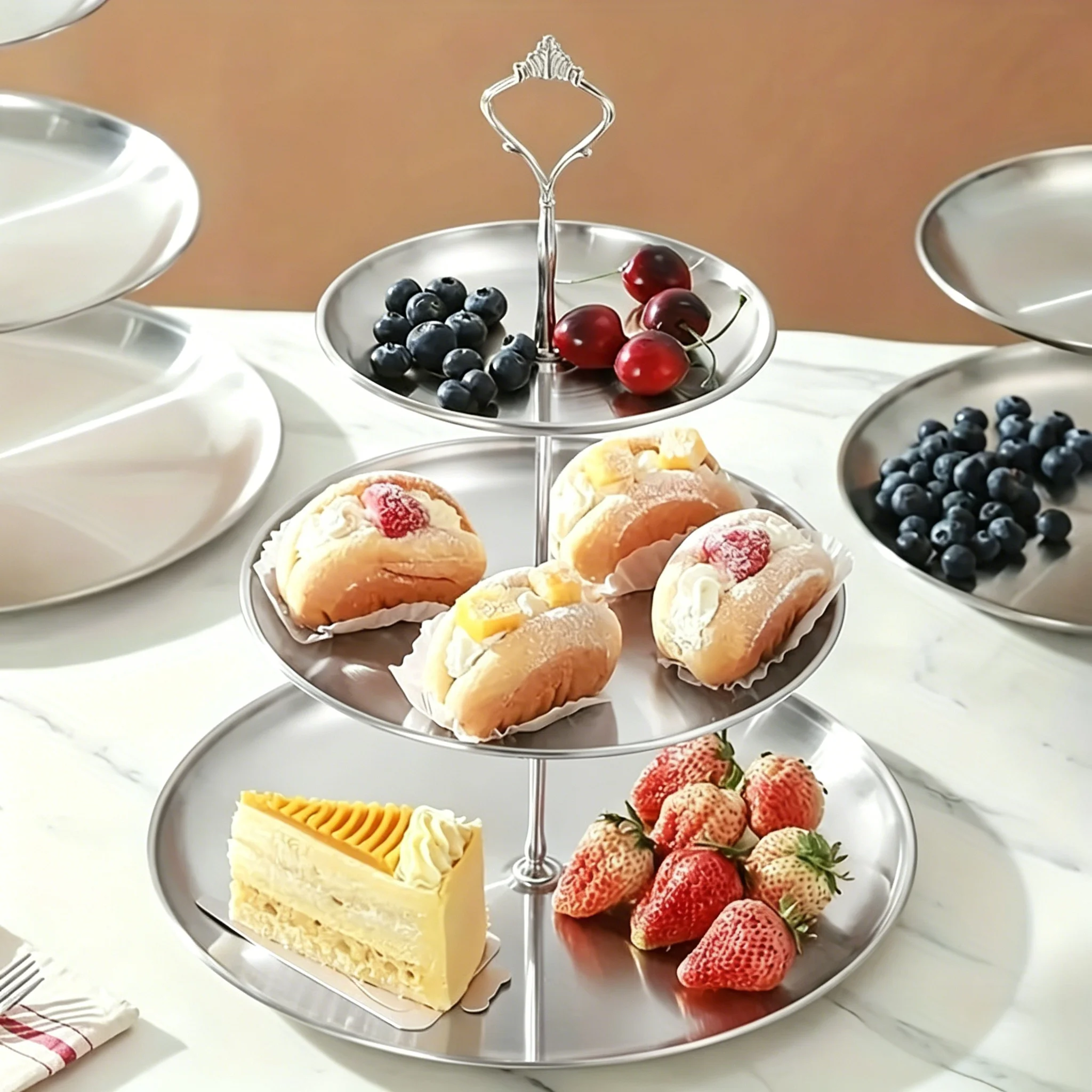 Stainless Steel Cupcake Stand, Dessert Display Rack for Home Wedding Hotel Party Christmas Table Decor
Stainless Steel Cupcake Stand, Dessert Display Rack for Home Wedding Hotel Party Christmas Table Decor