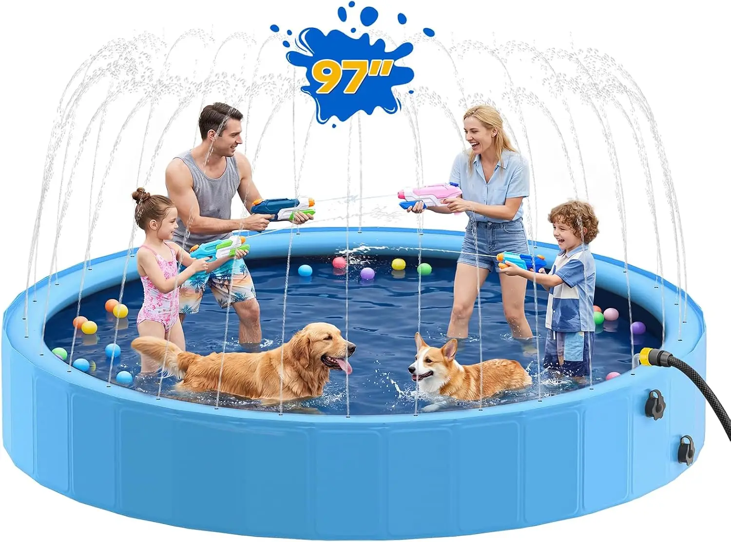 Splash Pad PVC Material Large Size Heavy Duty Foldable Portable With Sprinkler Summer Blue
Splash Pad PVC Material Large Size Heavy Duty Foldable Portable With Sprinkler Summer Blue