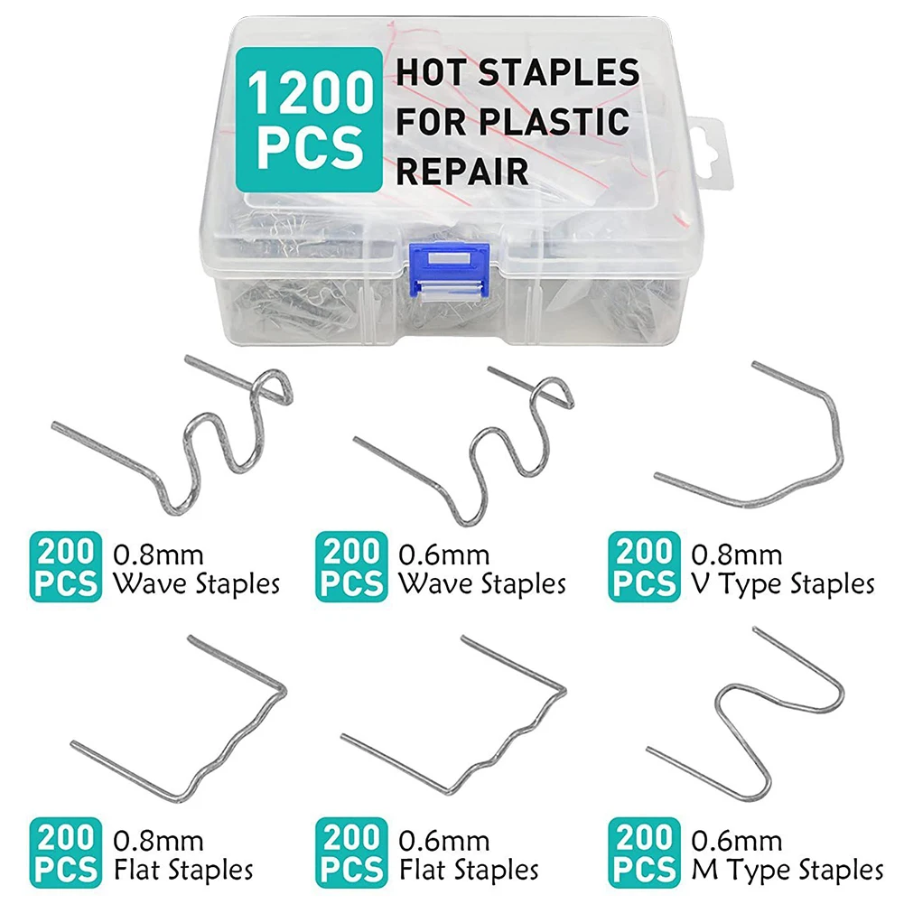1200PCS Plastic Bumper Welding Pins 6 Sizes Plastic Welding Nail Hot Staples Welding Nail For Bumper Repairs Auto Plastic Repair
1200PCS Plastic Bumper Welding Pins 6 Sizes Plastic Welding Nail Hot Staples Welding Nail For Bumper Repairs Auto Plastic Repair