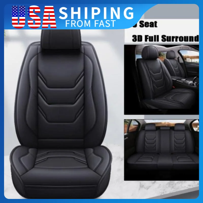 Leather Front & Rear Car Seat Covers For Honda 5-Seats Black Universial Full Set Car Seat Covers waterproof breathability
Leather Front & Rear Car Seat Covers For Honda 5-Seats Black Universial Full Set Car Seat Covers waterproof breathability