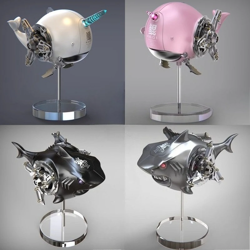 Ocean Mechanical Beast Kun Shark Собранная модель Tide Play Металлический орнамент в стиле меха Игрушка
Ocean Mechanical Beast Kun Shark Собранная модель Tide Play Металлический орнамент в стиле меха Игрушка