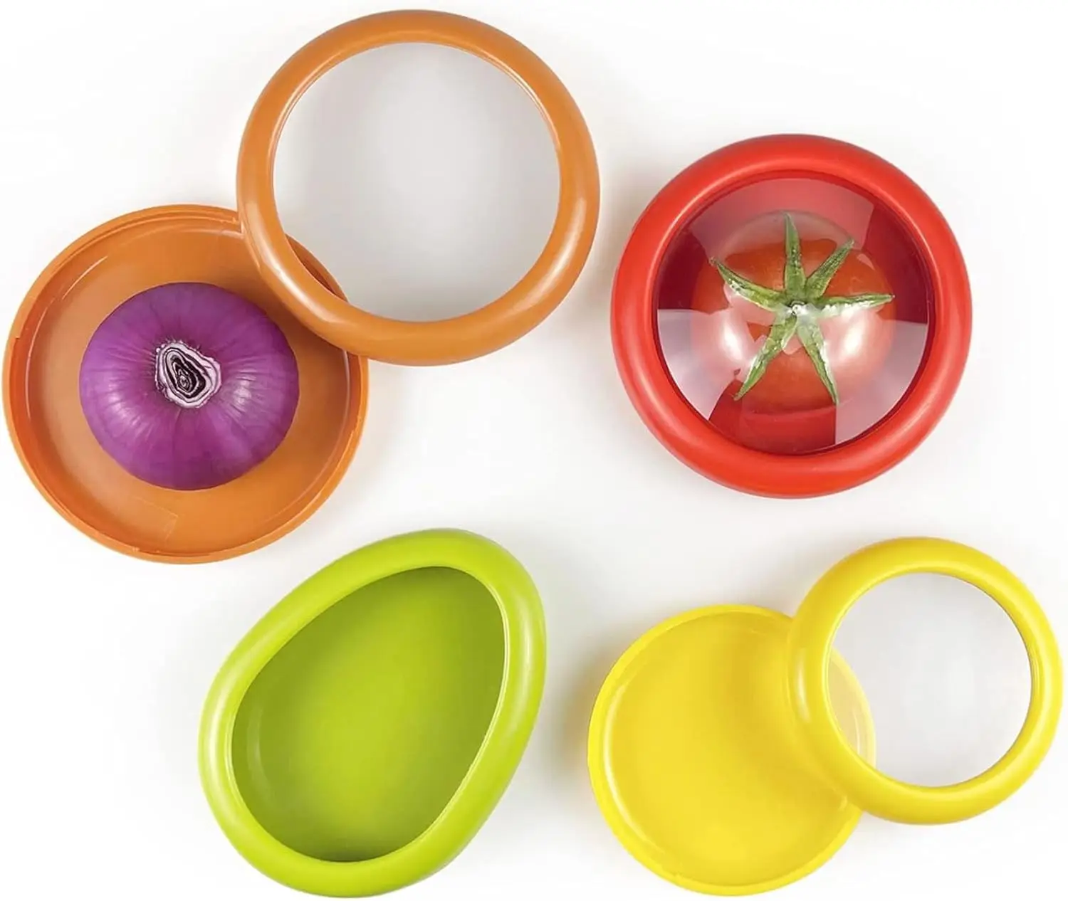 Silicone Fruit And Vegetable Containers For Fridge,Reusable Holder For Food Storage,Fresh Stretch Pods For Food Saver (Green,Red
Silicone Fruit And Vegetable Containers For Fridge,Reusable Holder For Food Storage,Fresh Stretch Pods For Food Saver (Green,Red