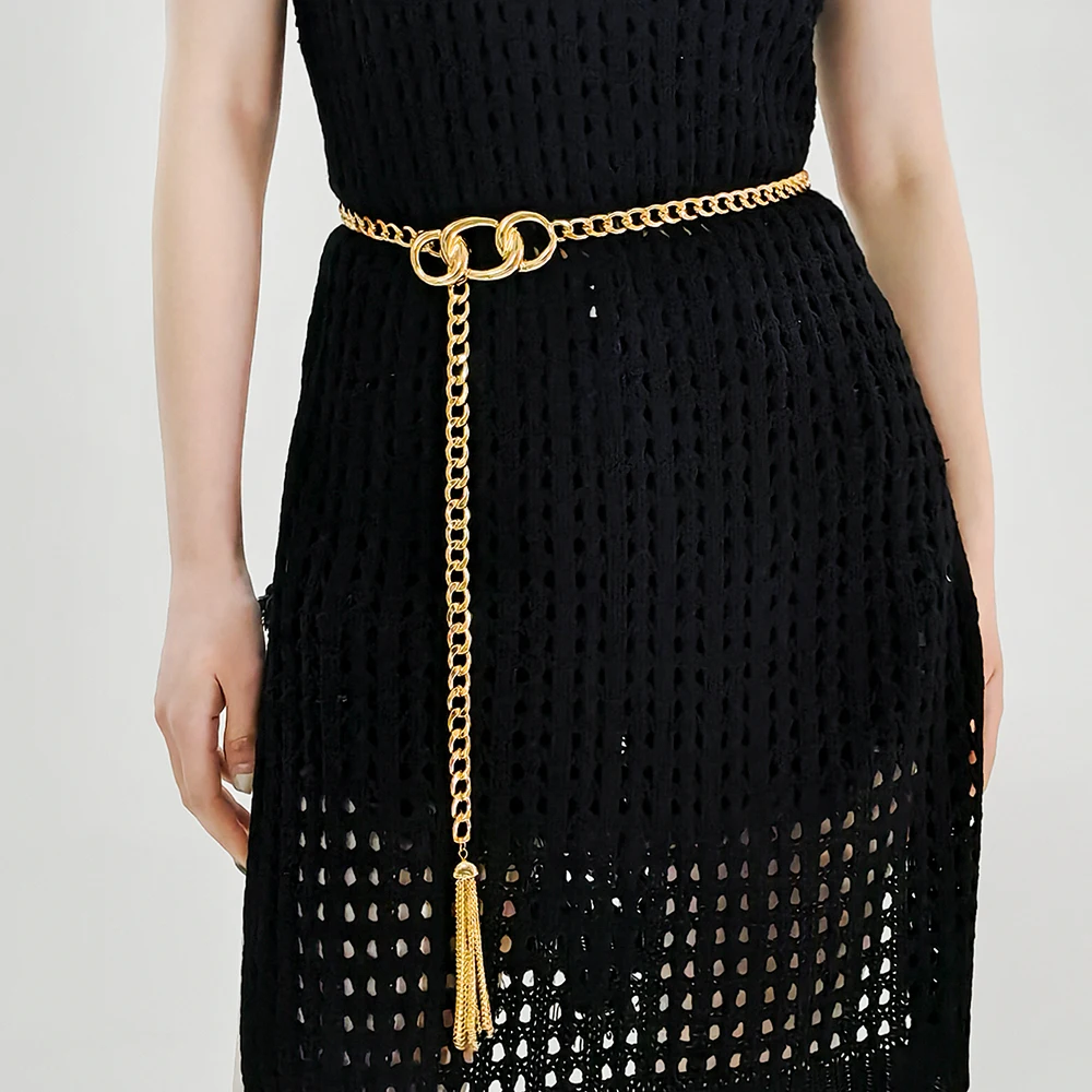 Vintage superior fringe waist chain women's gold geometric simple metal chain belt belts for women 여성벨트 women belt accesorios
Vintage superior fringe waist chain women's gold geometric simple metal chain belt belts for women 여성벨트 women belt accesorios