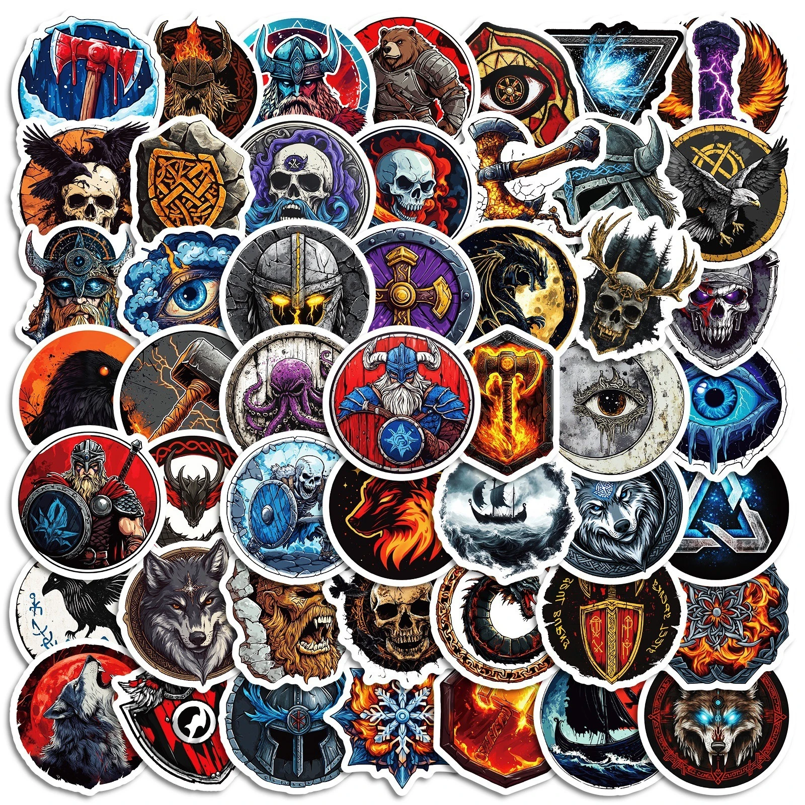 New Arrival 50Pcs Viking Series Cool Graffiti Stickers No Repeat DIY Craft Decor Stickers
New Arrival 50Pcs Viking Series Cool Graffiti Stickers No Repeat DIY Craft Decor Stickers
