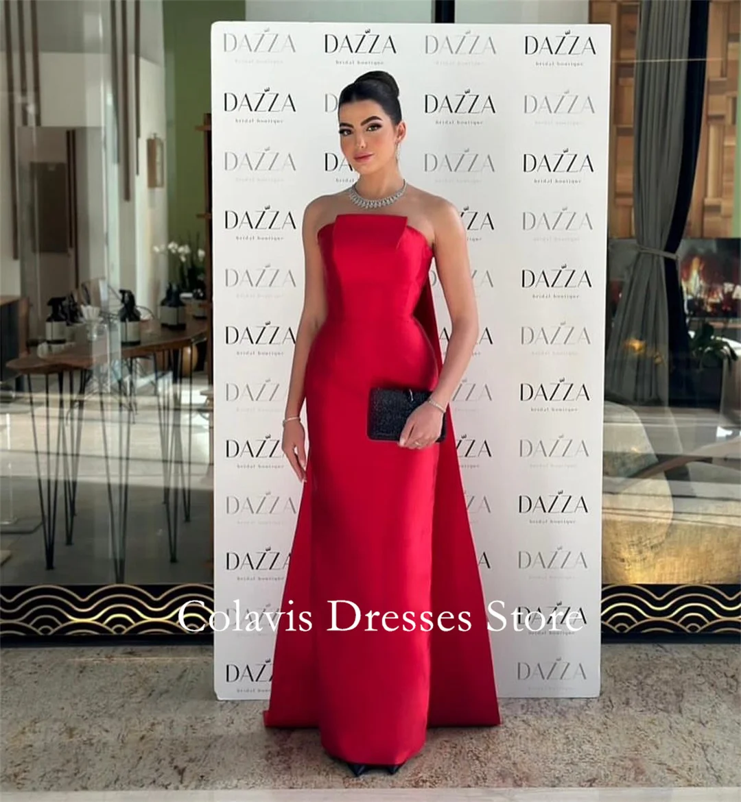 OIMG Dubai Strapless Customized Prom Dresses Evening Dress Ruched A-Line Red Women Evening Gowns Formal Party Dress
OIMG Dubai Strapless Customized Prom Dresses Evening Dress Ruched A-Line Red Women Evening Gowns Formal Party Dress