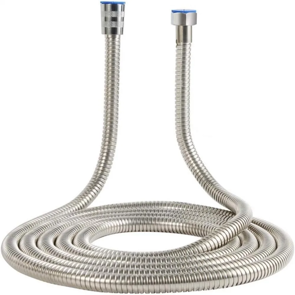 121-Inch Stainless Steel Handheld Shower Hose with Brass Fittings for Extended Reach
121-Inch Stainless Steel Handheld Shower Hose with Brass Fittings for Extended Reach