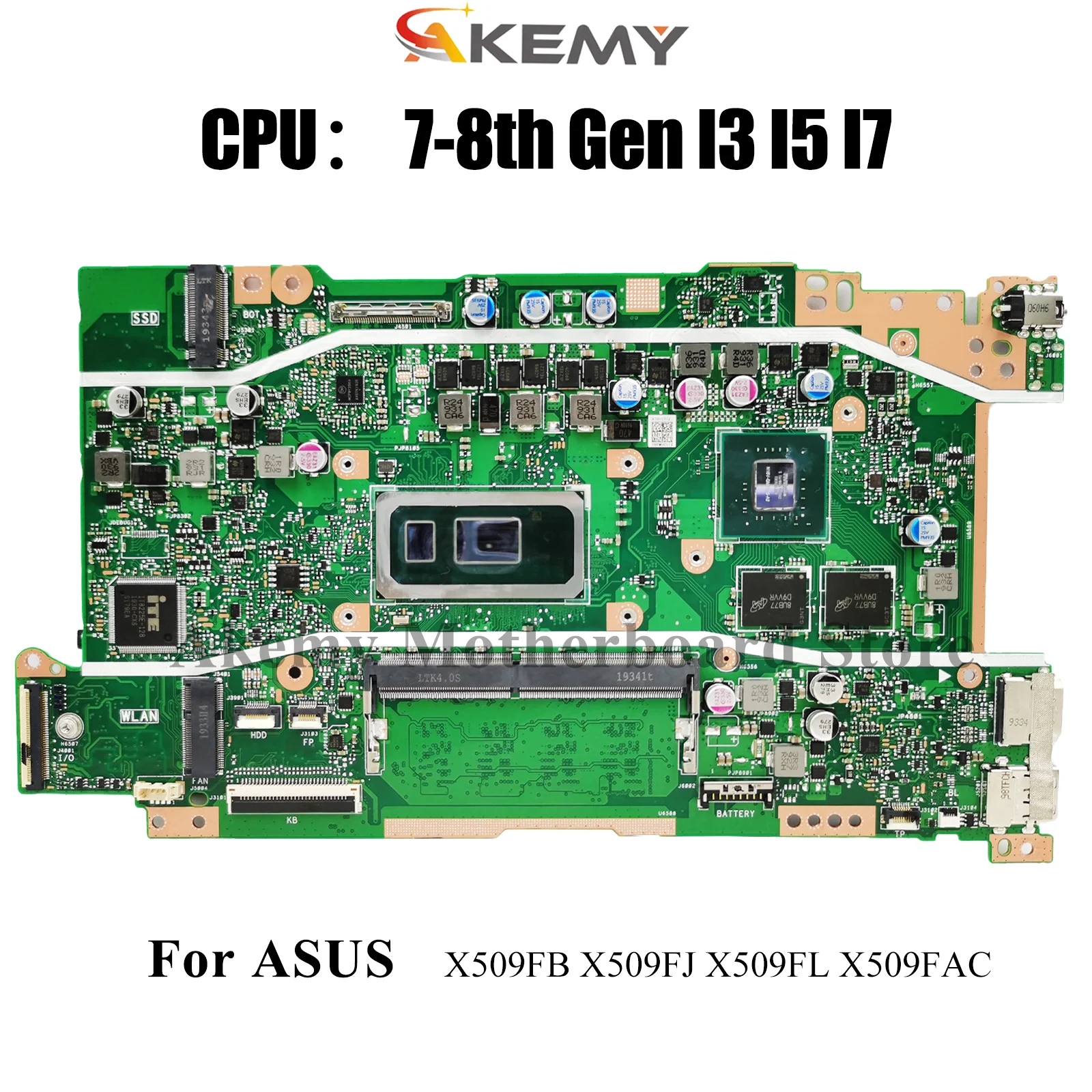 X509FB Laptop Motherboard For ASUS A509F X509FAC X509FL X509F Y5200F F509F X509FJ Mainboard With I3 I5 I7 CPU 100% tests OK stk
X509FB Laptop Motherboard For ASUS A509F X509FAC X509FL X509F Y5200F F509F X509FJ Mainboard With I3 I5 I7 CPU 100% tests OK stk