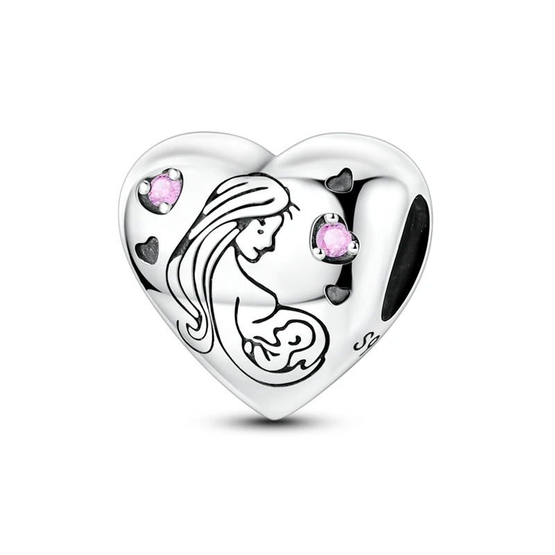 925 Sterling Silver Mother's Love Heart-Shaped Charms Beads Fit Original Bracelet DIY Women Mother's Day Jewelry Gifts
925 Sterling Silver Mother's Love Heart-Shaped Charms Beads Fit Original Bracelet DIY Women Mother's Day Jewelry Gifts