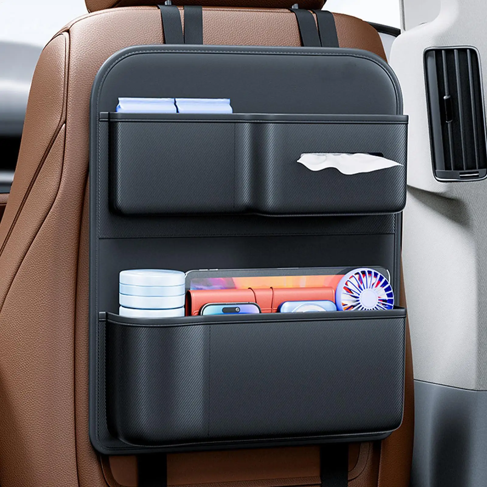 Backseat Car Organizer Multi-Pocket with Tissue Box Cup Holder Back of Seat Car Organizer Kick Mats for Truck SUV RV Sedan
Backseat Car Organizer Multi-Pocket with Tissue Box Cup Holder Back of Seat Car Organizer Kick Mats for Truck SUV RV Sedan