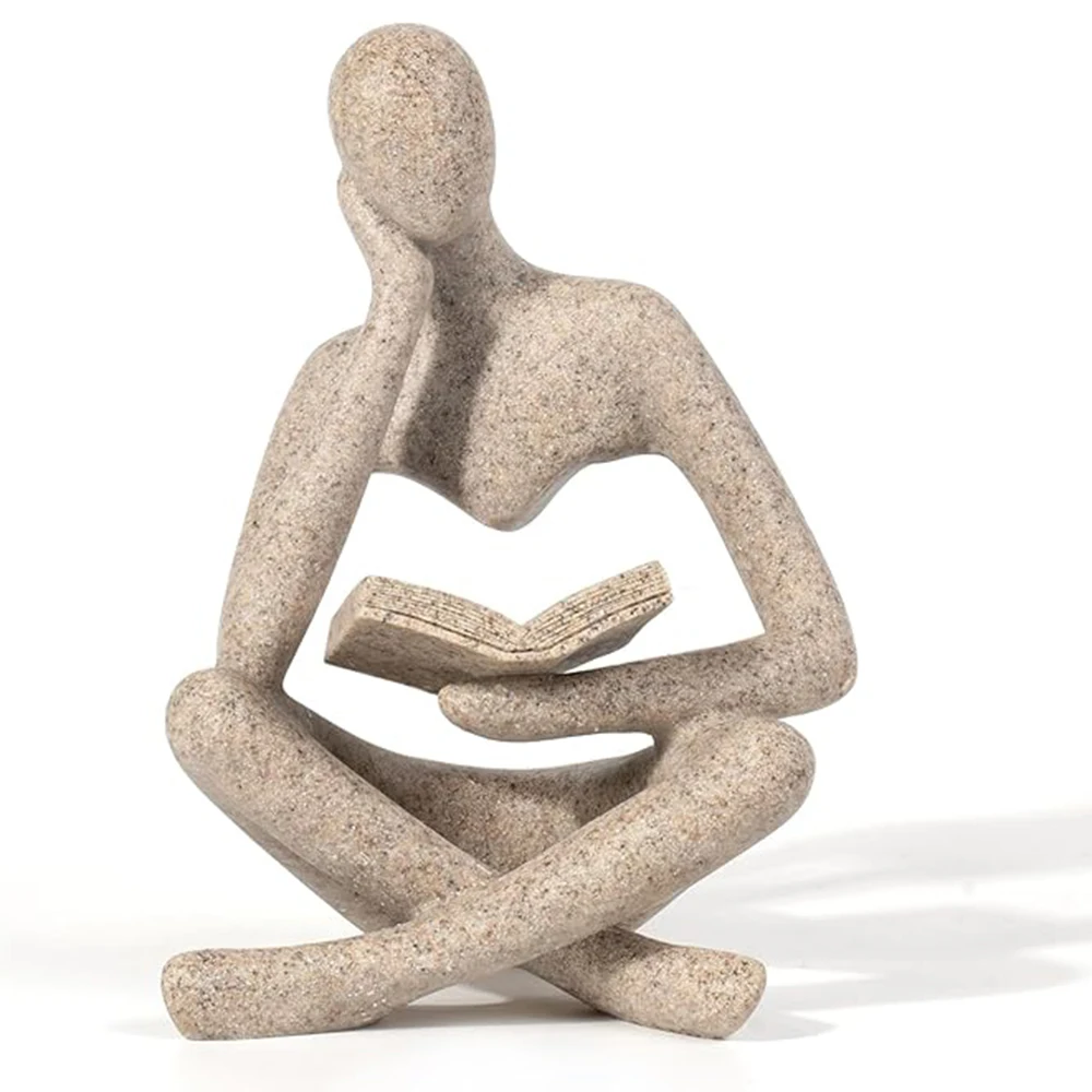 Bookshelf Decor Home Decor - Person Who is Thinking Abstract Thinker Sculpture Figurine Statue Resin Modern Reading Decoration
Bookshelf Decor Home Decor - Person Who is Thinking Abstract Thinker Sculpture Figurine Statue Resin Modern Reading Decoration