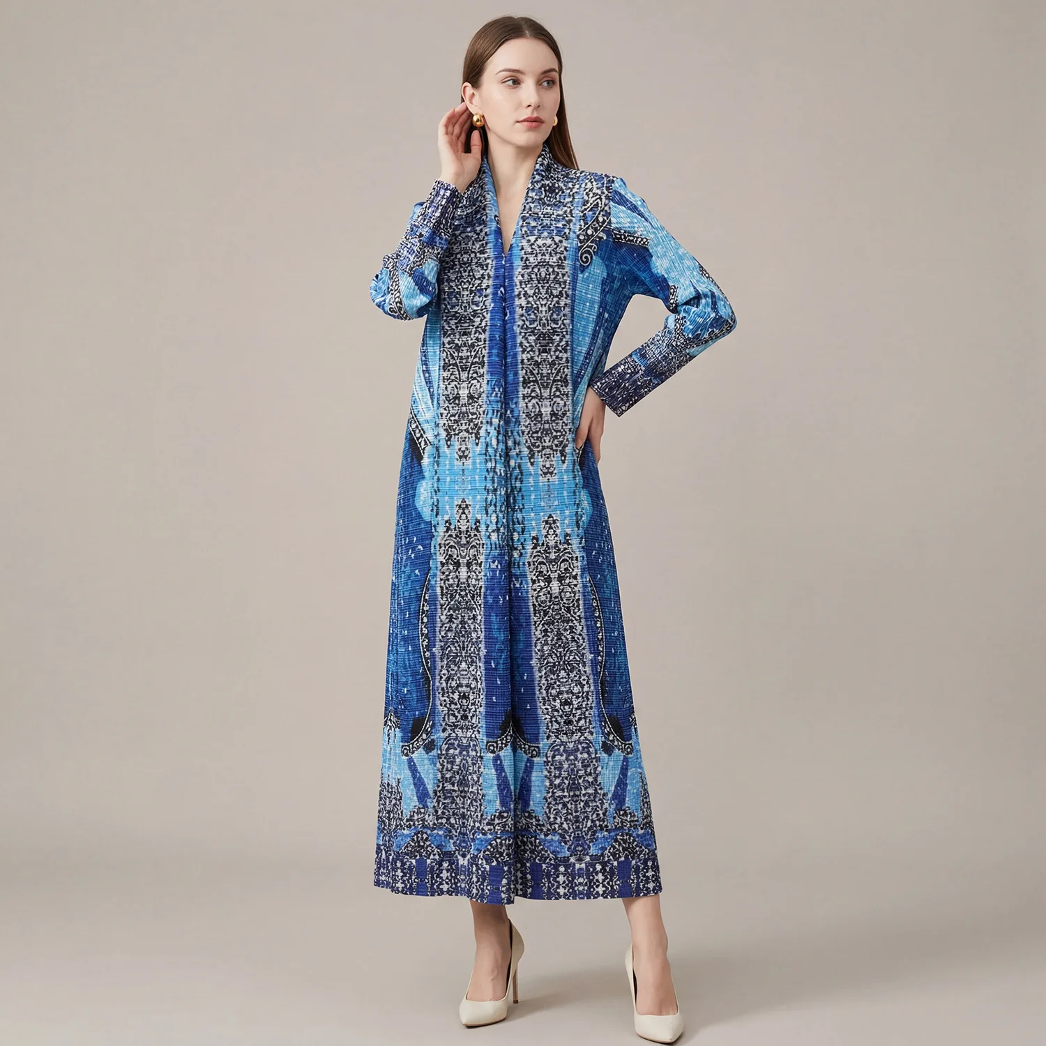 Плиссированное платье Miyake 2026: Новинка весенне-осенней коллекции, большие размеры, повседневное, модное, комфортное, с принтом, на шнуровке, женское плиссированное платье
Плиссированное платье Miyake 2026: Новинка весенне-осенней коллекции, большие размеры, повседневное, модное, комфортное, с принтом, на шнуровке, женское плиссированное платье