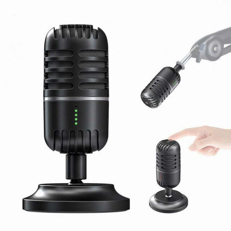 USB-микрофон с динамической подсветкой RGB для игр, прямых трансляций на ПК, ноутбуке, смартфоне, подкастинга и студийной записи
USB-микрофон с динамической подсветкой RGB для игр, прямых трансляций на ПК, ноутбуке, смартфоне, подкастинга и студийной записи