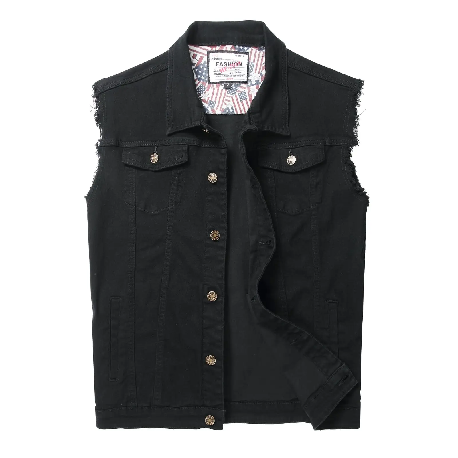 Men's Denim Vest,Sleeveless Jean Jacket Ripped Stretchy Distressed Battle Vest for Men Sleeve Less Outerwear
Men's Denim Vest,Sleeveless Jean Jacket Ripped Stretchy Distressed Battle Vest for Men Sleeve Less Outerwear