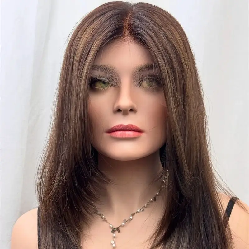 Ombre Brown Balayage Synthetic Lace Front Wig Straight 18 Inches Glueless Wig Premium Human Hair Blend Wig Pre Plucked Hairline
Ombre Brown Balayage Synthetic Lace Front Wig Straight 18 Inches Glueless Wig Premium Human Hair Blend Wig Pre Plucked Hairline