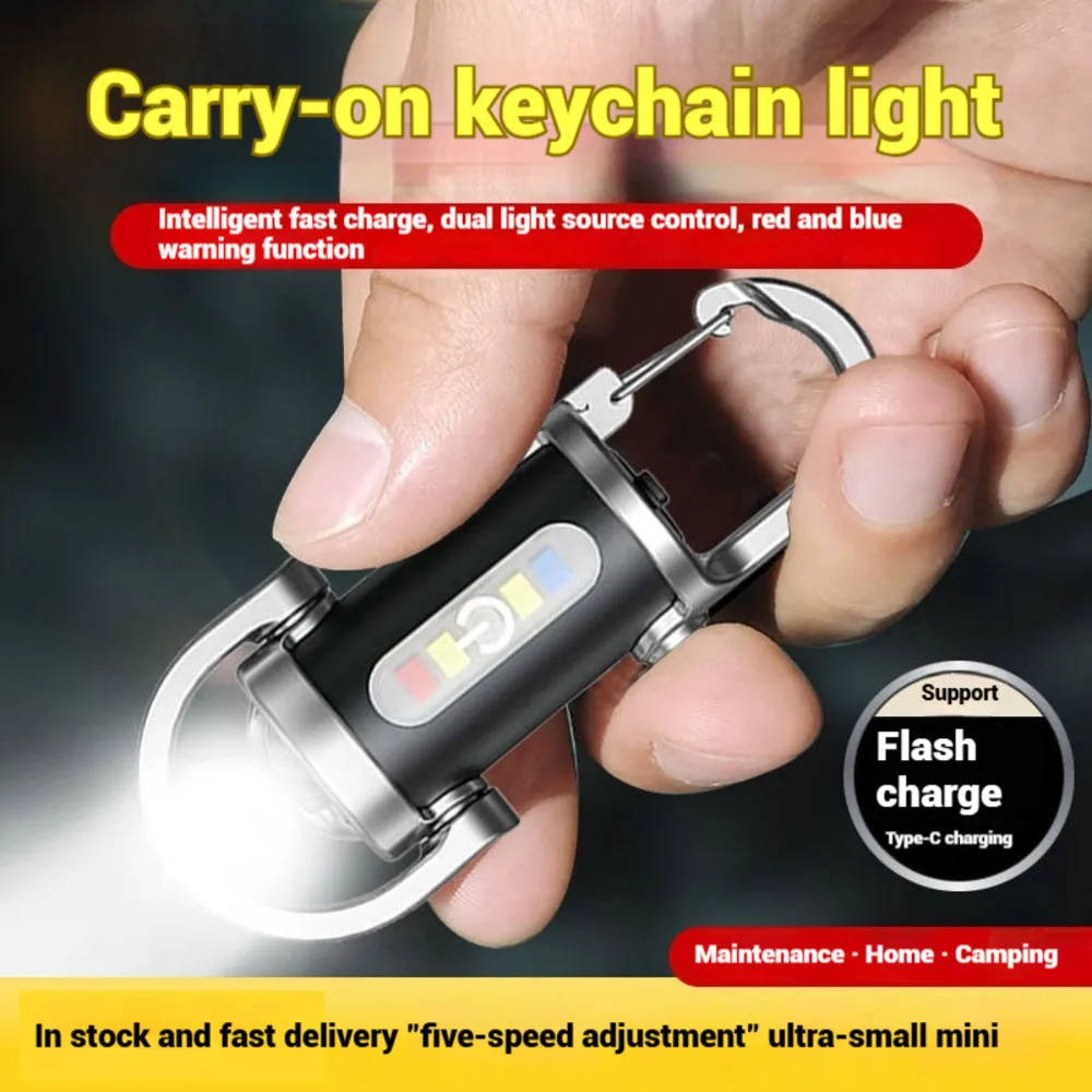 Portable Waist Keychain Mini Flashlight Multifunctional Emergency Charger Waterproof Ultra Bright Wide Beam Keyring
Portable Waist Keychain Mini Flashlight Multifunctional Emergency Charger Waterproof Ultra Bright Wide Beam Keyring