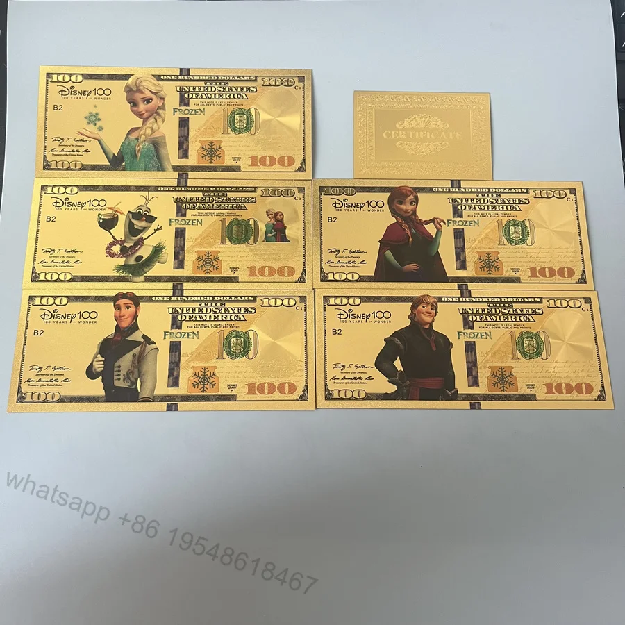 Disney Frozen gold collection card The Snow Queen Ledeno Kraljestvo Elsa Anna Princess banknote Children's Toy Holiday Gifts
Disney Frozen gold collection card The Snow Queen Ledeno Kraljestvo Elsa Anna Princess banknote Children's Toy Holiday Gifts