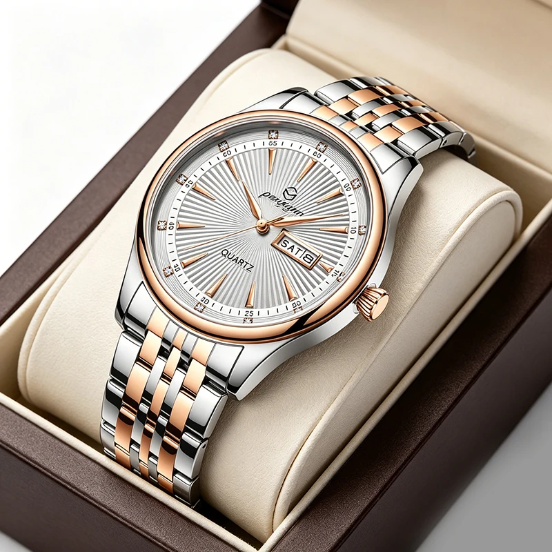 Luxury Waterproof Men's Quartz Watch Luminous Date Week Stainless Steel Relógio Masculino Reloj Hombre Male Watch
Luxury Waterproof Men's Quartz Watch Luminous Date Week Stainless Steel Relógio Masculino Reloj Hombre Male Watch