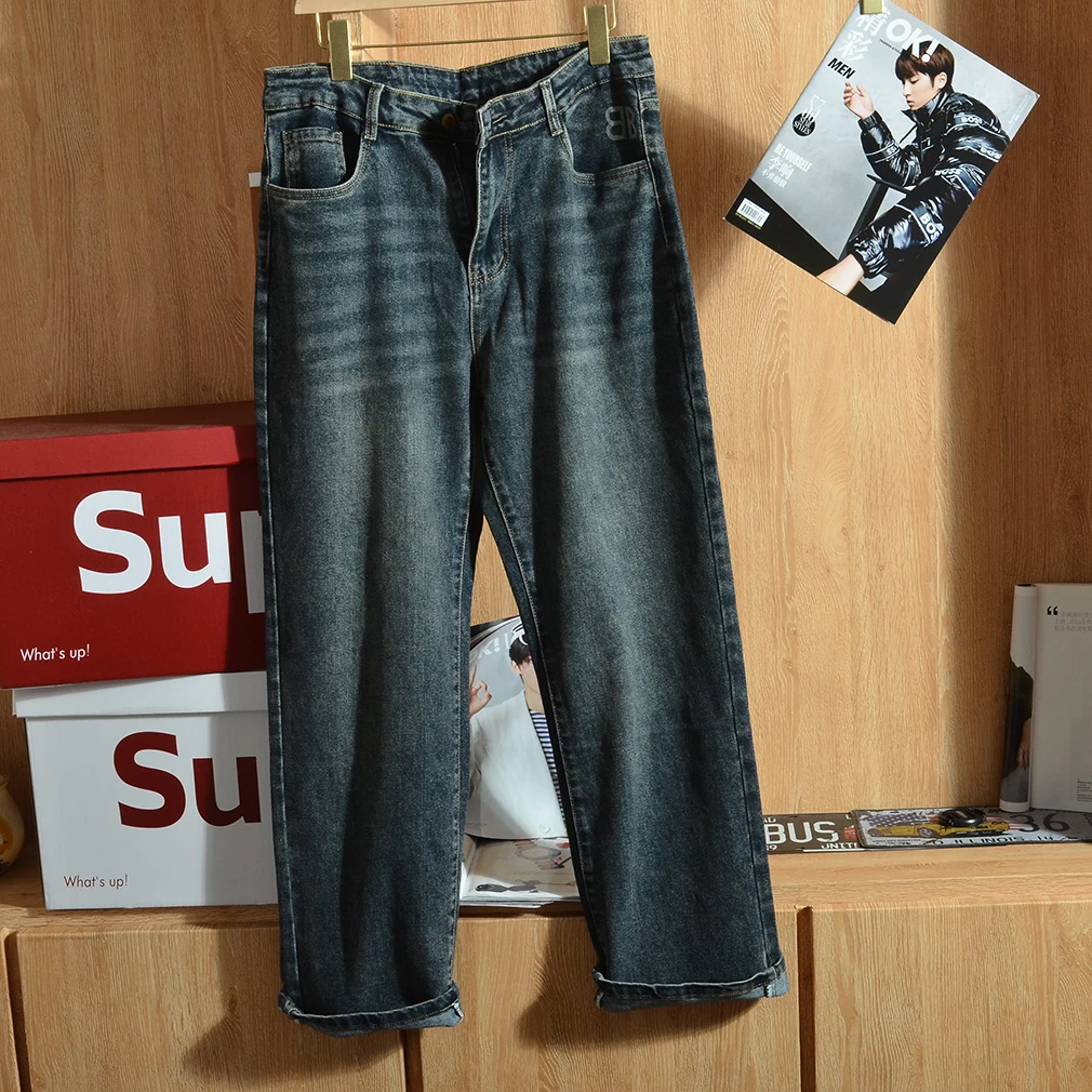 Retro Casual Sle Men's Faion Trendy Waed Faded Straight Leg Jeans Long Trousers Spring Autumn New Arrival
Retro Casual Sle Men's Faion Trendy Waed Faded Straight Leg Jeans Long Trousers Spring Autumn New Arrival