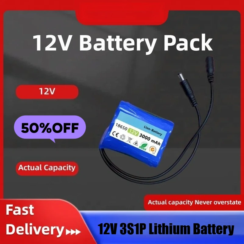12V 3S1P Lithium Battery 18650 Lithium Battery Protection Kit, High-capacity Power Supply
12V 3S1P Lithium Battery 18650 Lithium Battery Protection Kit, High-capacity Power Supply