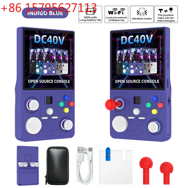 Портативная игровая консоль DC40V с 3,5-дюймовым экраном, открытой операционной системой, Wi-Fi, онлайн-игрой, в стиле ретро PSP
Портативная игровая консоль DC40V с 3,5-дюймовым экраном, открытой операционной системой, Wi-Fi, онлайн-игрой, в стиле ретро PSP