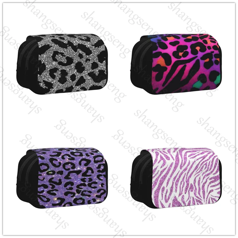 Leopard print gold Double Layer Flip Pencil Bag School Supplies Children's Pencil Box Storage Cosmetic Bag Gift Zebra print
Leopard print gold Double Layer Flip Pencil Bag School Supplies Children's Pencil Box Storage Cosmetic Bag Gift Zebra print