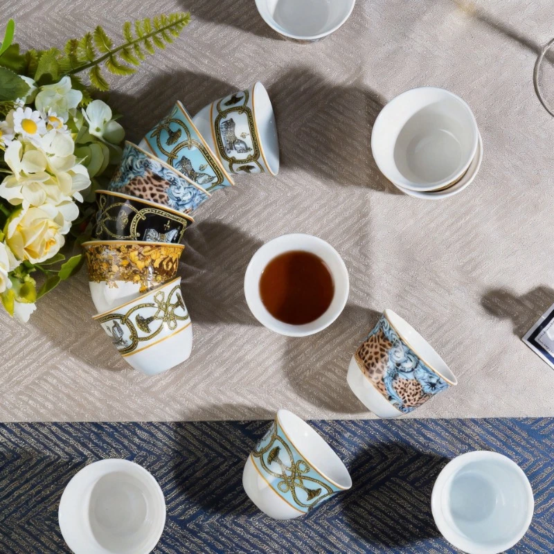 6-Pieces Set Of Small Tea Cups Turkish Espresso Middle East 60ML Ceramic Cups
6-Pieces Set Of Small Tea Cups Turkish Espresso Middle East 60ML Ceramic Cups
