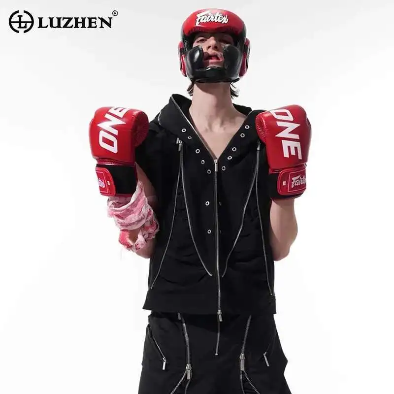 LUZHEN 2025 Summer Original High Street Wear Men's Stylish Zipper Splicing Design Hoodies Sleeveless Vest Fashion Coat JY1130
LUZHEN 2025 Summer Original High Street Wear Men's Stylish Zipper Splicing Design Hoodies Sleeveless Vest Fashion Coat JY1130