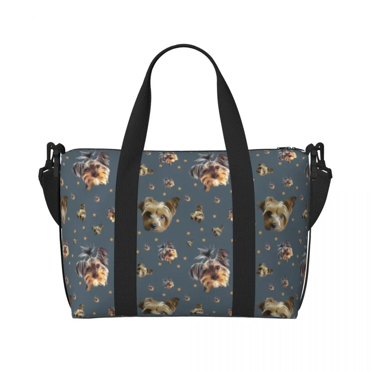 Custom Yorkshire Terrier Stars Beach Tote Bag for Women Yorkie Dog Puppy Big Compartment Gym Beach Travel Bags
Custom Yorkshire Terrier Stars Beach Tote Bag for Women Yorkie Dog Puppy Big Compartment Gym Beach Travel Bags