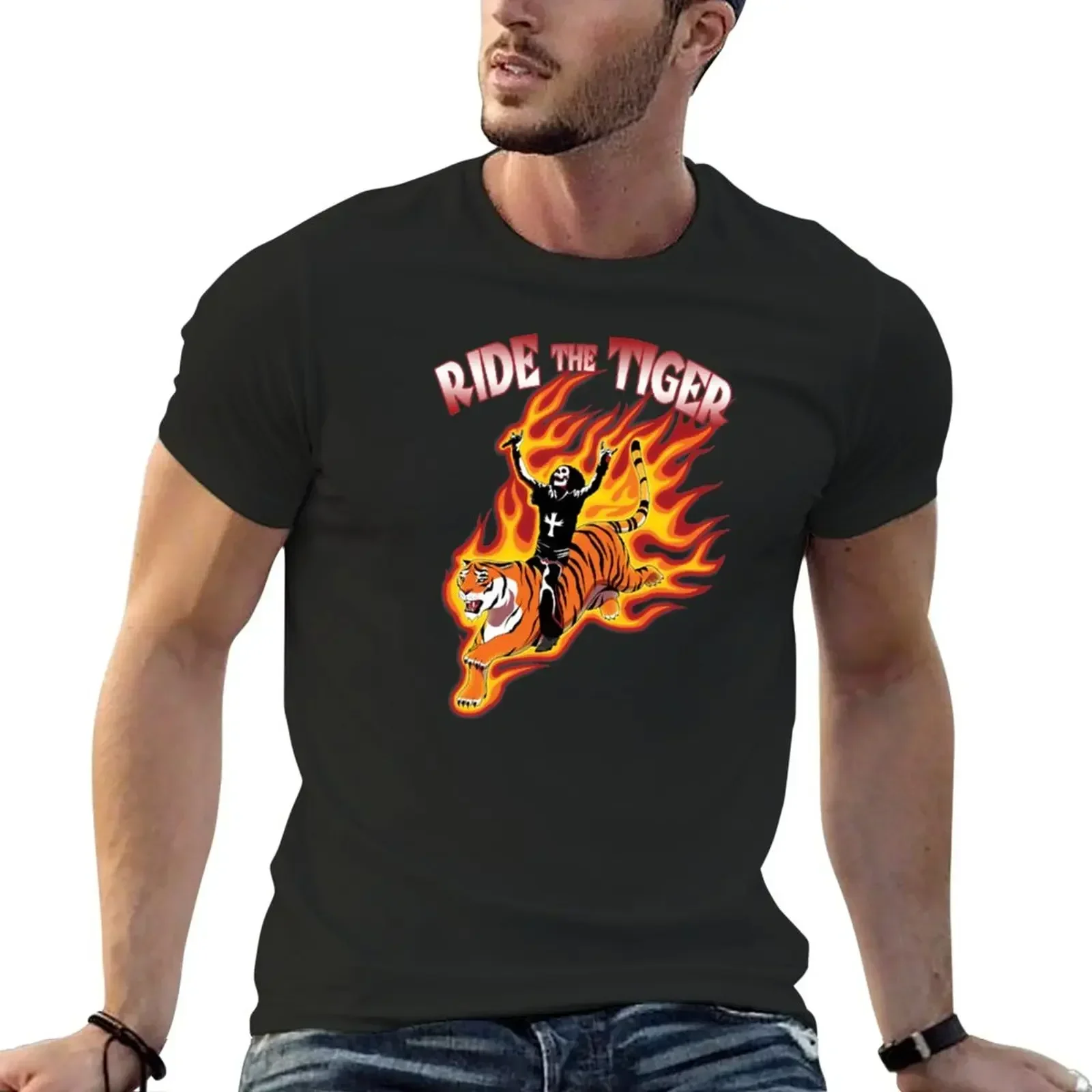 Fun Ride Men's Tiger Print T-shirt Summer 100% Cotton Breathable Street Fashion Round Neck Short Sleeve Top
Fun Ride Men's Tiger Print T-shirt Summer 100% Cotton Breathable Street Fashion Round Neck Short Sleeve Top