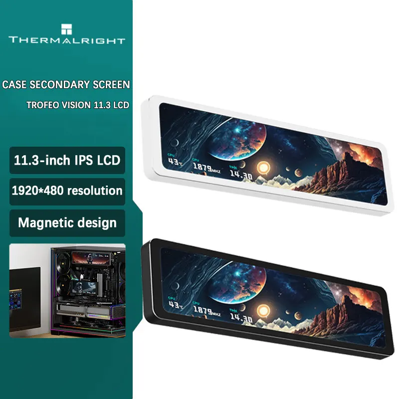 Thermalright TROFEO VISION 11.3 LCD 11.3-inch Magnetic USB HD Secondary Screen Multi-Scene Application Flexible Matching TYPE-C
Thermalright TROFEO VISION 11.3 LCD 11.3-inch Magnetic USB HD Secondary Screen Multi-Scene Application Flexible Matching TYPE-C