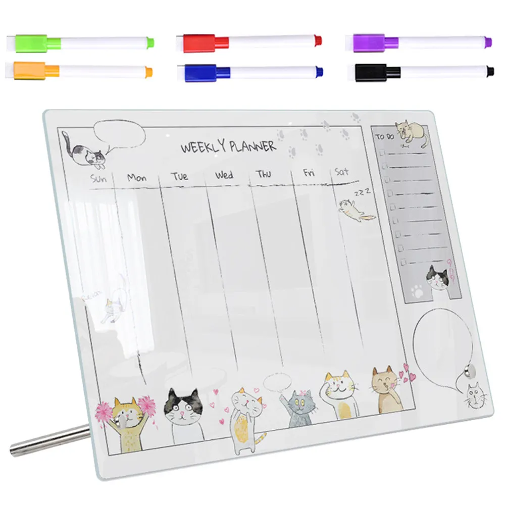 1Set Erasable Acrylic Weekly Note Board Clear Transparent Memo Board for Office Kitchen Fridge Desk Wall Mount Writing Surface
1Set Erasable Acrylic Weekly Note Board Clear Transparent Memo Board for Office Kitchen Fridge Desk Wall Mount Writing Surface