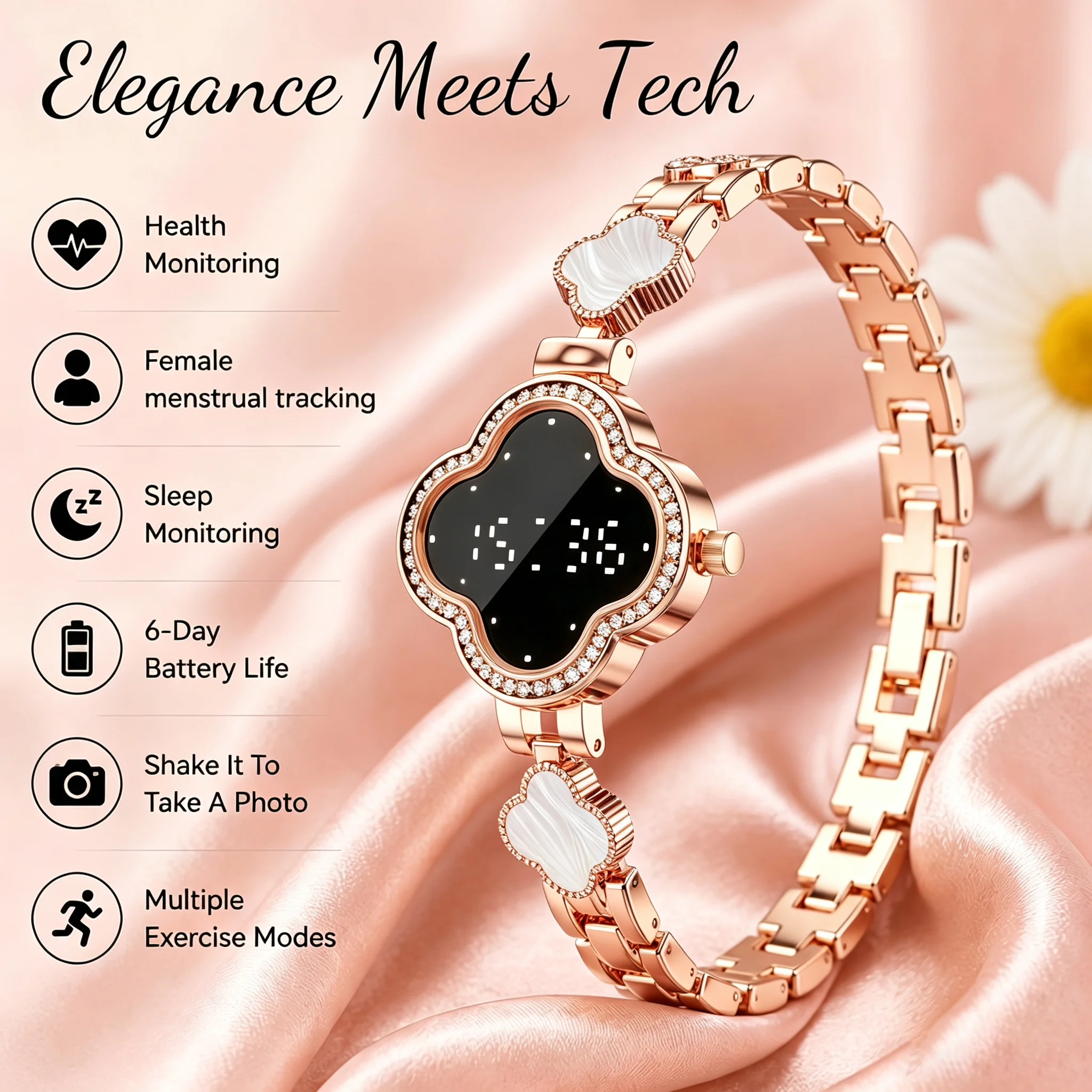 2026 Fashionable Women's Smart Watch Women's Health Pedometer Health Monitoring Oxygen Sleep IP67 Waterproof BT Call Smartwatch
2026 Fashionable Women's Smart Watch Women's Health Pedometer Health Monitoring Oxygen Sleep IP67 Waterproof BT Call Smartwatch