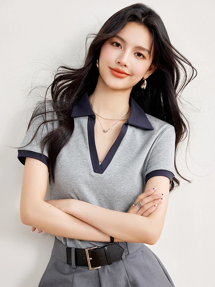 Contrasting Colors Patchwork Short-Sleeve T-Shirt 2024 Summer New Casual Loose Pullover Women Commuting Versatile Top
Contrasting Colors Patchwork Short-Sleeve T-Shirt 2024 Summer New Casual Loose Pullover Women Commuting Versatile Top