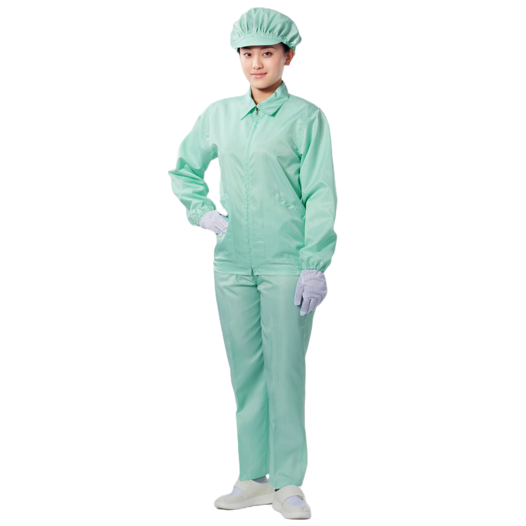 Professional ESD Lab Coat White Laboratory coat workwear polyester cotton thick long-sleeve coat
Professional ESD Lab Coat White Laboratory coat workwear polyester cotton thick long-sleeve coat