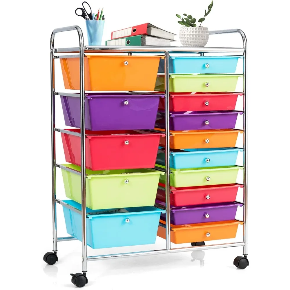 15 Drawer Rolling Storage Cart, Multipurpose Mobile Storage Organizer w/Removable Drawers & Metal Frame, Utility Tools Paper Or
15 Drawer Rolling Storage Cart, Multipurpose Mobile Storage Organizer w/Removable Drawers & Metal Frame, Utility Tools Paper Or