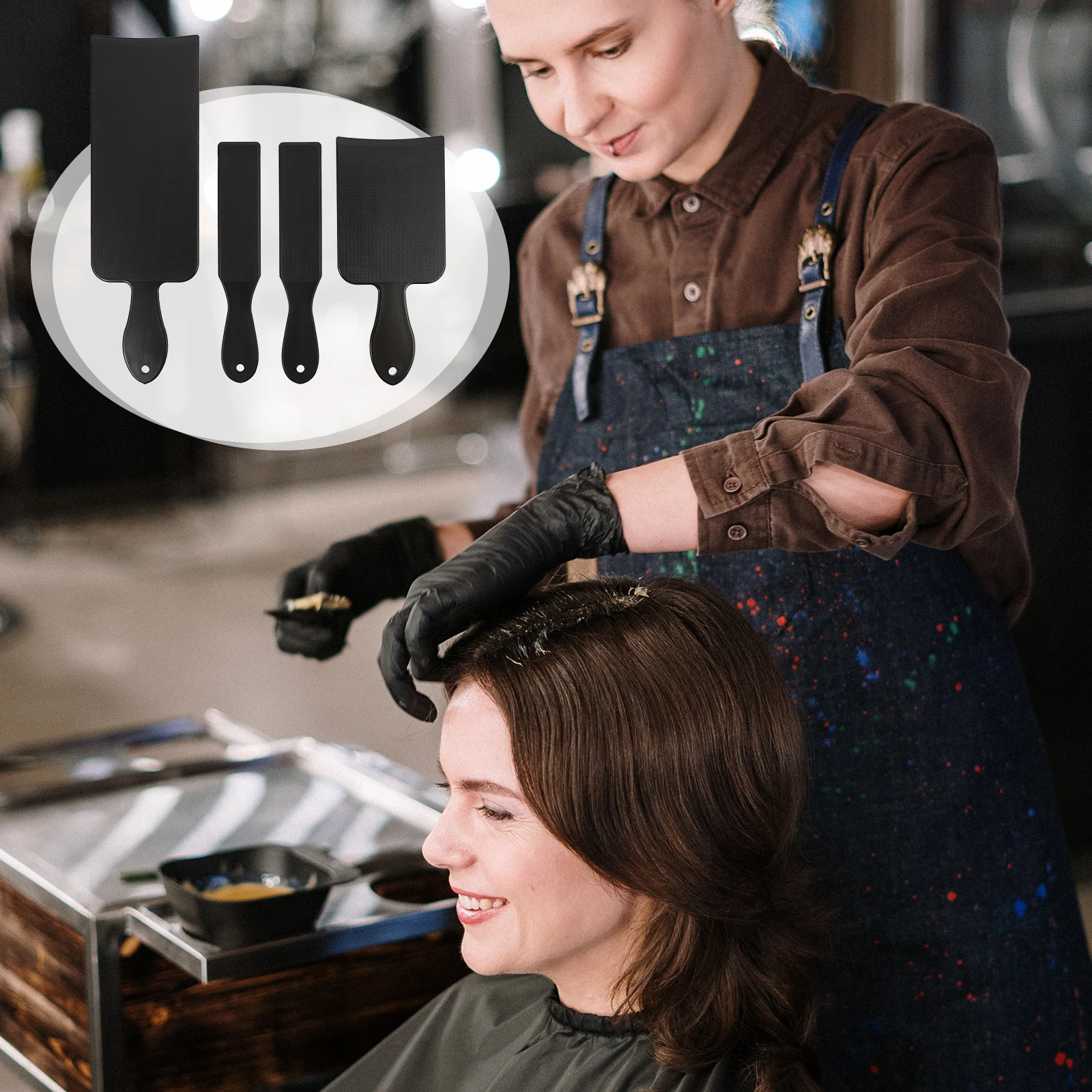 1PC Hair Coloring Board Highlighting Tool Dye Plate Salon Hairdressing Hairstyle Accessories Efficient Color Spreading
1PC Hair Coloring Board Highlighting Tool Dye Plate Salon Hairdressing Hairstyle Accessories Efficient Color Spreading