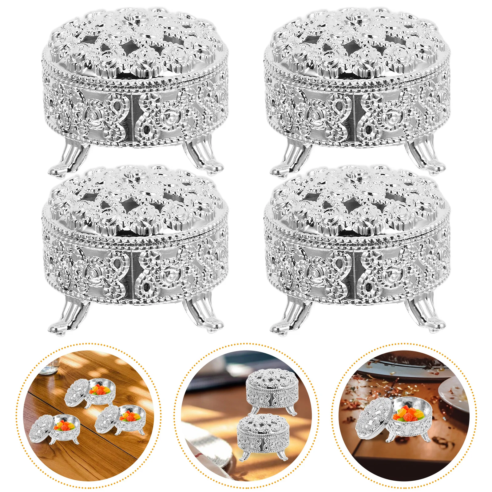 Candy Box Ornaments Mini Favor Boxes Treat Favors Round Wedding Decorative Party Treasure Chests
Candy Box Ornaments Mini Favor Boxes Treat Favors Round Wedding Decorative Party Treasure Chests