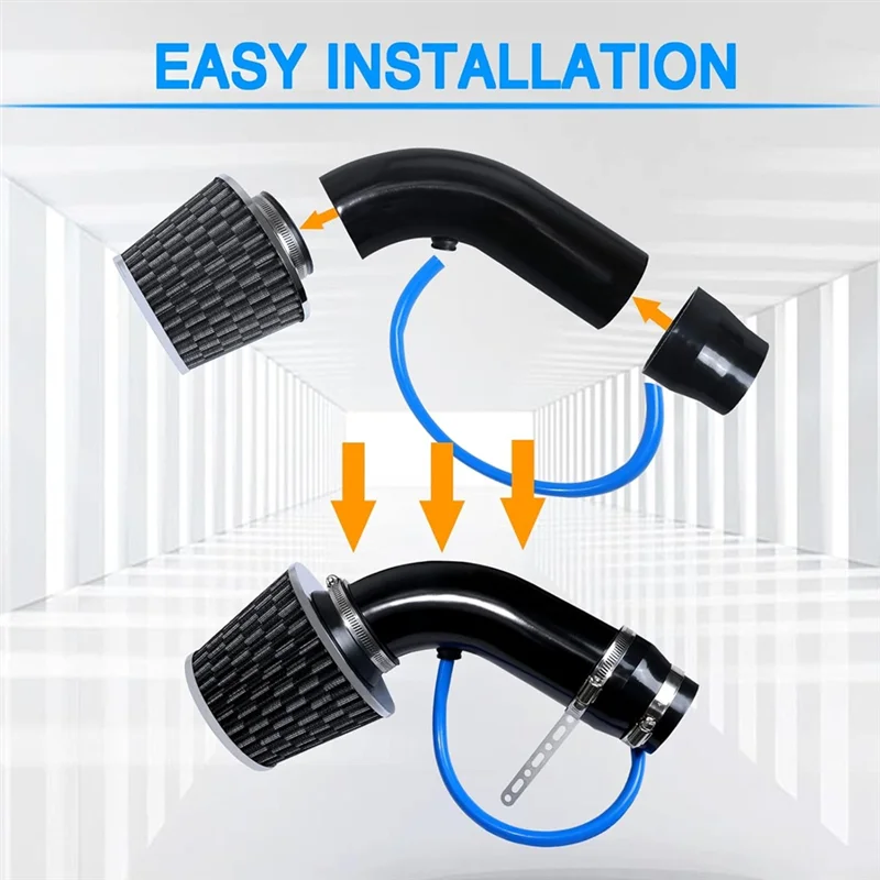 Cool Air Intake Kit, 3Inch Universal Car Cool Air Intake Pipe Aluminium Automotive Filter Induction Flow Hose Pipe Kit
Cool Air Intake Kit, 3Inch Universal Car Cool Air Intake Pipe Aluminium Automotive Filter Induction Flow Hose Pipe Kit
