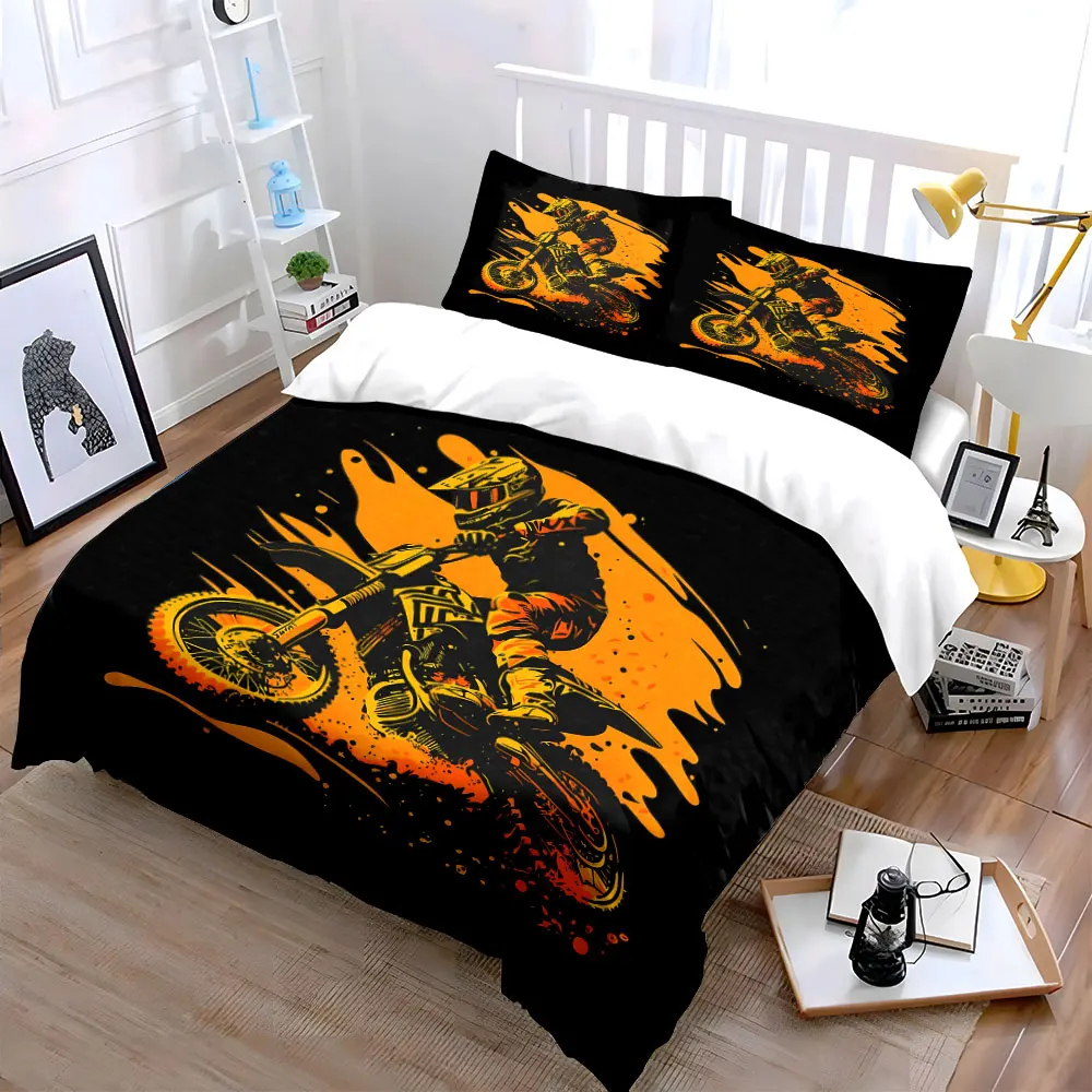 Off-road bike speeding orange splash art Bedding Set for Kids Luxury Gift 3pcs Digital Print Comforter Set Soft Comfortable
Off-road bike speeding orange splash art Bedding Set for Kids Luxury Gift 3pcs Digital Print Comforter Set Soft Comfortable