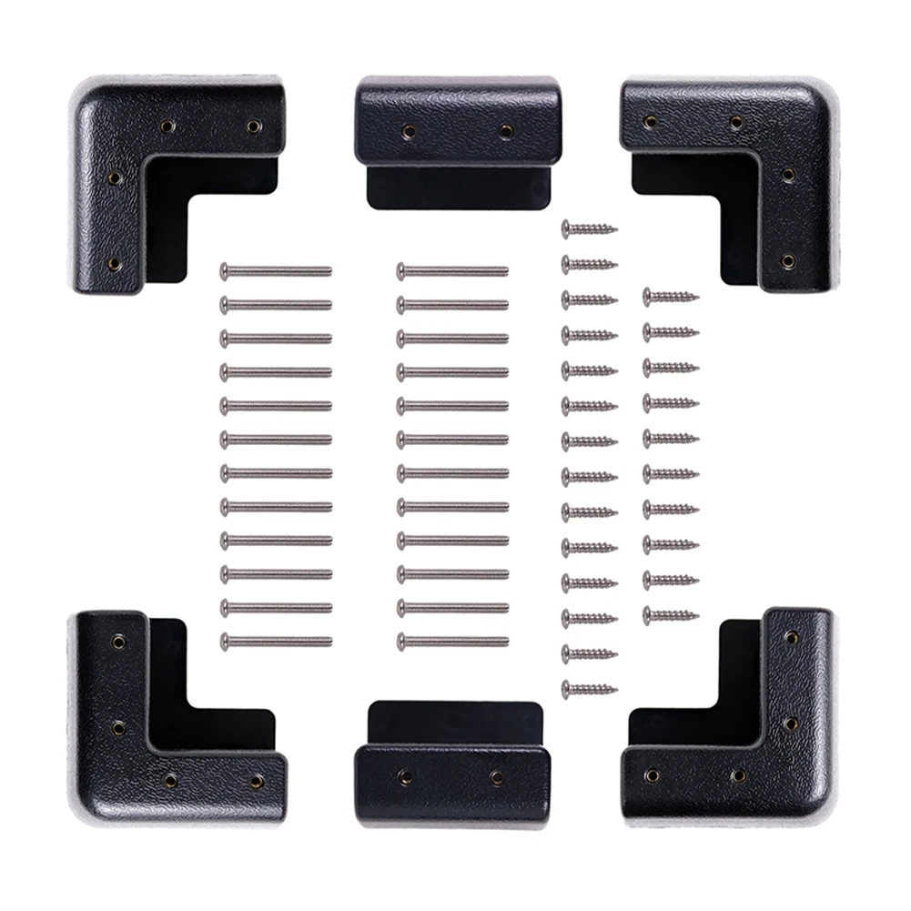 Black ABS Bracket Kit UV Resistant Material Wind Deflector Function Aesthetic Design Includes 48 Screws Includes 6 Brackets
Black ABS Bracket Kit UV Resistant Material Wind Deflector Function Aesthetic Design Includes 48 Screws Includes 6 Brackets