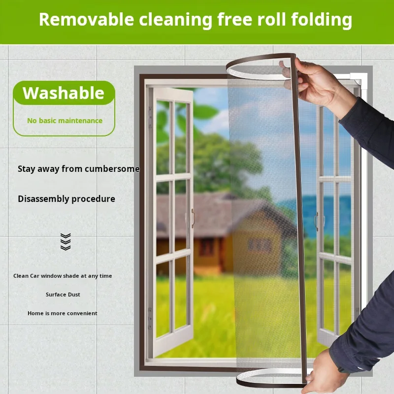 Magnetic magnetic screen home non-perforated self-adhesive magnetic mosquito insect repellent insect and other screen window can
Magnetic magnetic screen home non-perforated self-adhesive magnetic mosquito insect repellent insect and other screen window can