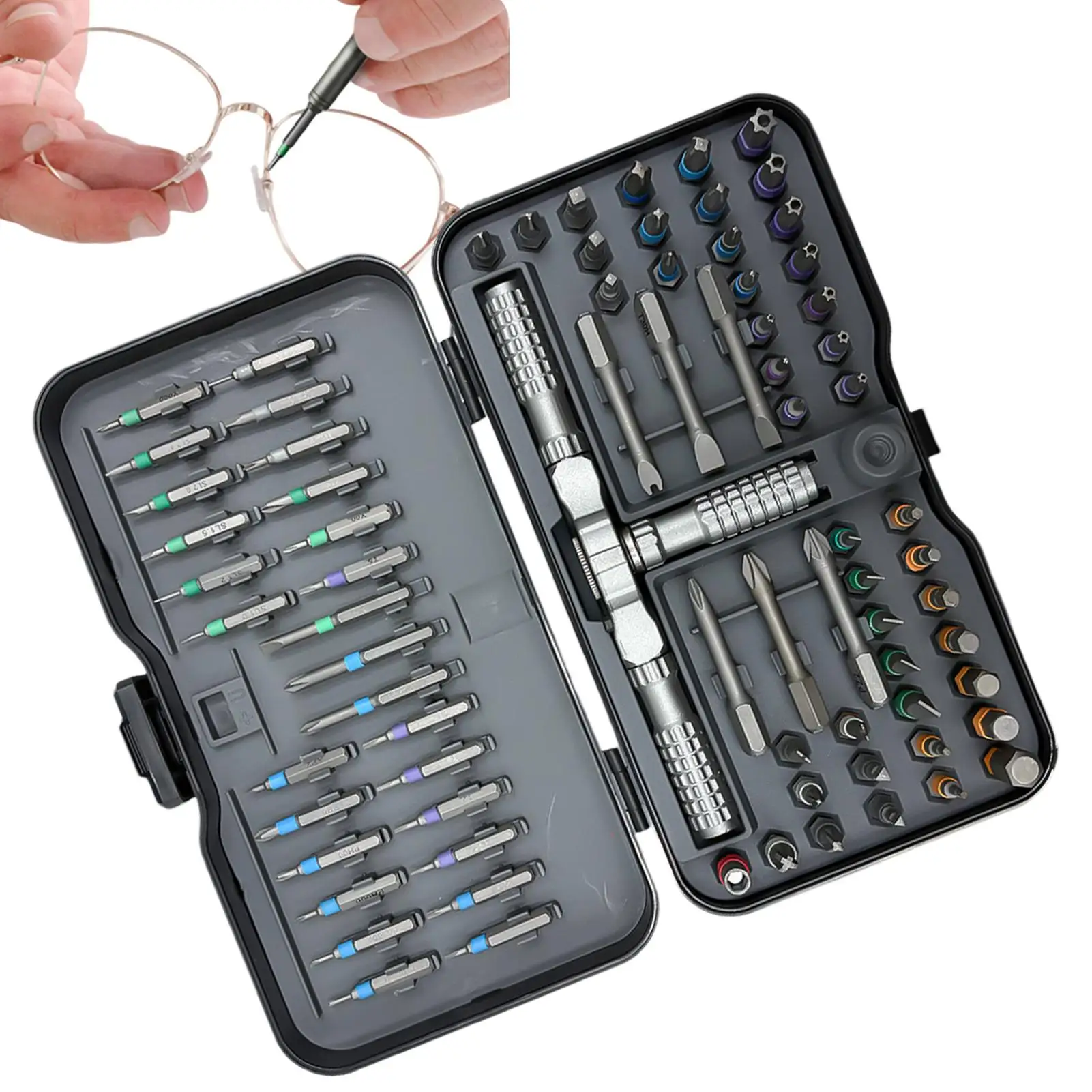 Ratchet Screwdriver Kit Manual Magnetic Hand Tool with Detachable Handle Precision Screwdriver Kit for Furniture Assembly Bike
Ratchet Screwdriver Kit Manual Magnetic Hand Tool with Detachable Handle Precision Screwdriver Kit for Furniture Assembly Bike