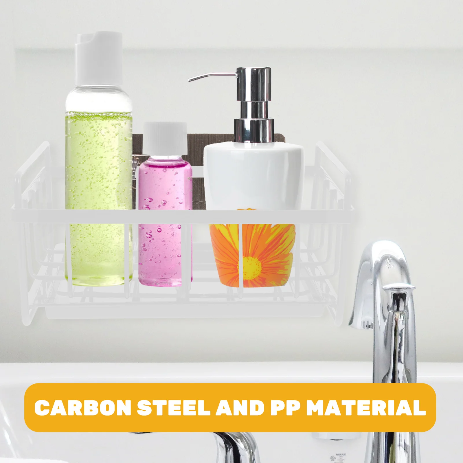 Kitchen Sink Sponge Holder Drain Rack Organizer Carbon Steel PP Material Soap Tray for Sponge Soap Dish Brush Storage
Kitchen Sink Sponge Holder Drain Rack Organizer Carbon Steel PP Material Soap Tray for Sponge Soap Dish Brush Storage
