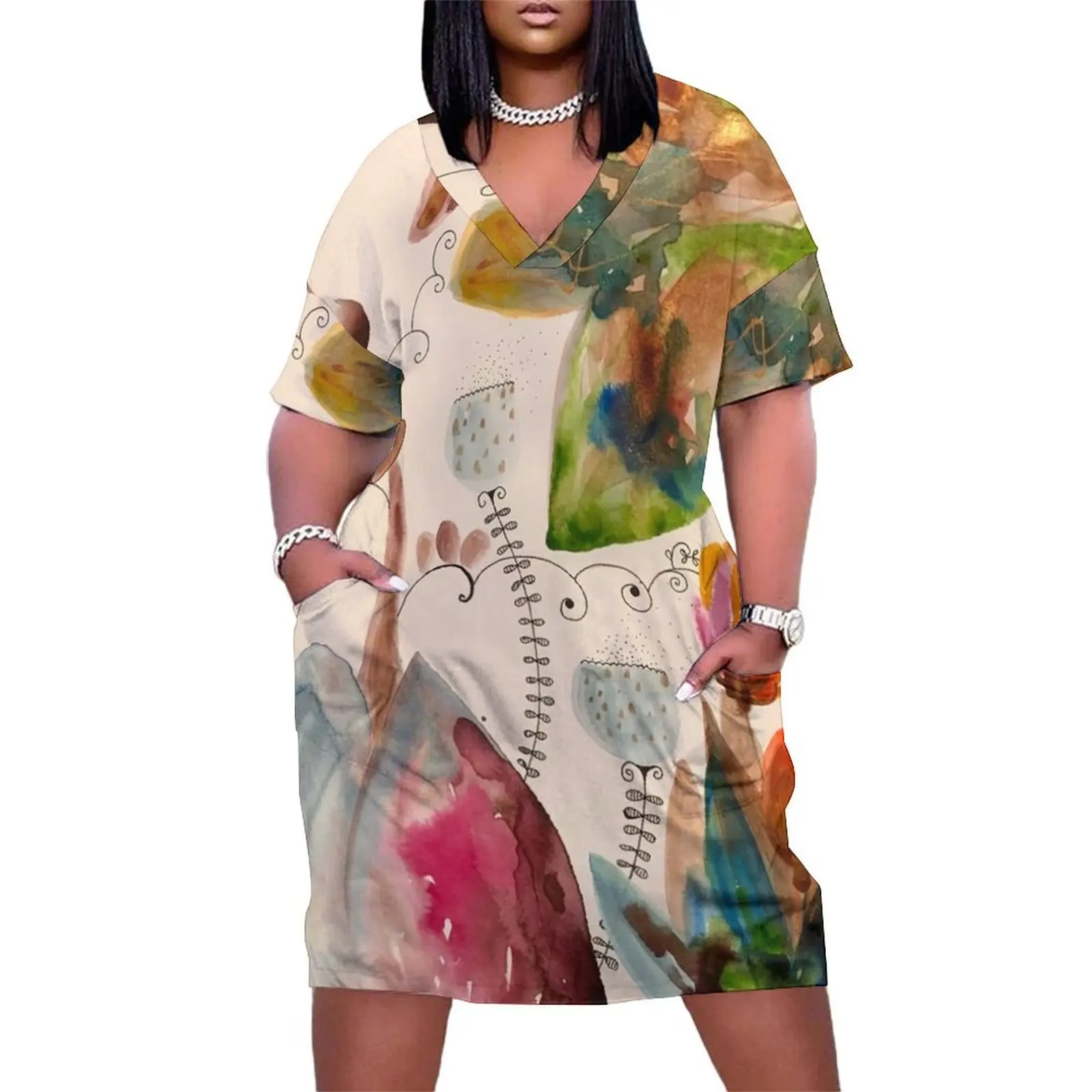 botanical fancy Loose Pocket Dress chic and elegant woman dress summer dress woman 2025
botanical fancy Loose Pocket Dress chic and elegant woman dress summer dress woman 2025