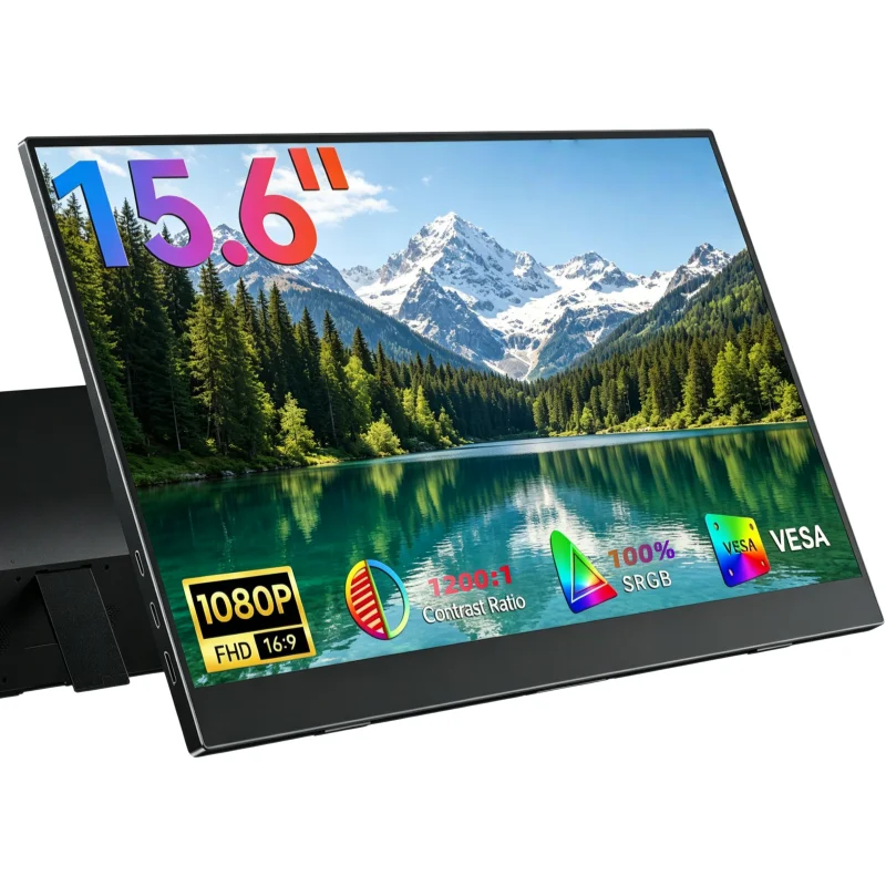 XAITH UCKY 15.6 Inch Portable Monitor, FHD 1920×1080P IPS Screen, Laptop External Extended Second Monitor | Equipped with USB-C
XAITH UCKY 15.6 Inch Portable Monitor, FHD 1920×1080P IPS Screen, Laptop External Extended Second Monitor | Equipped with USB-C