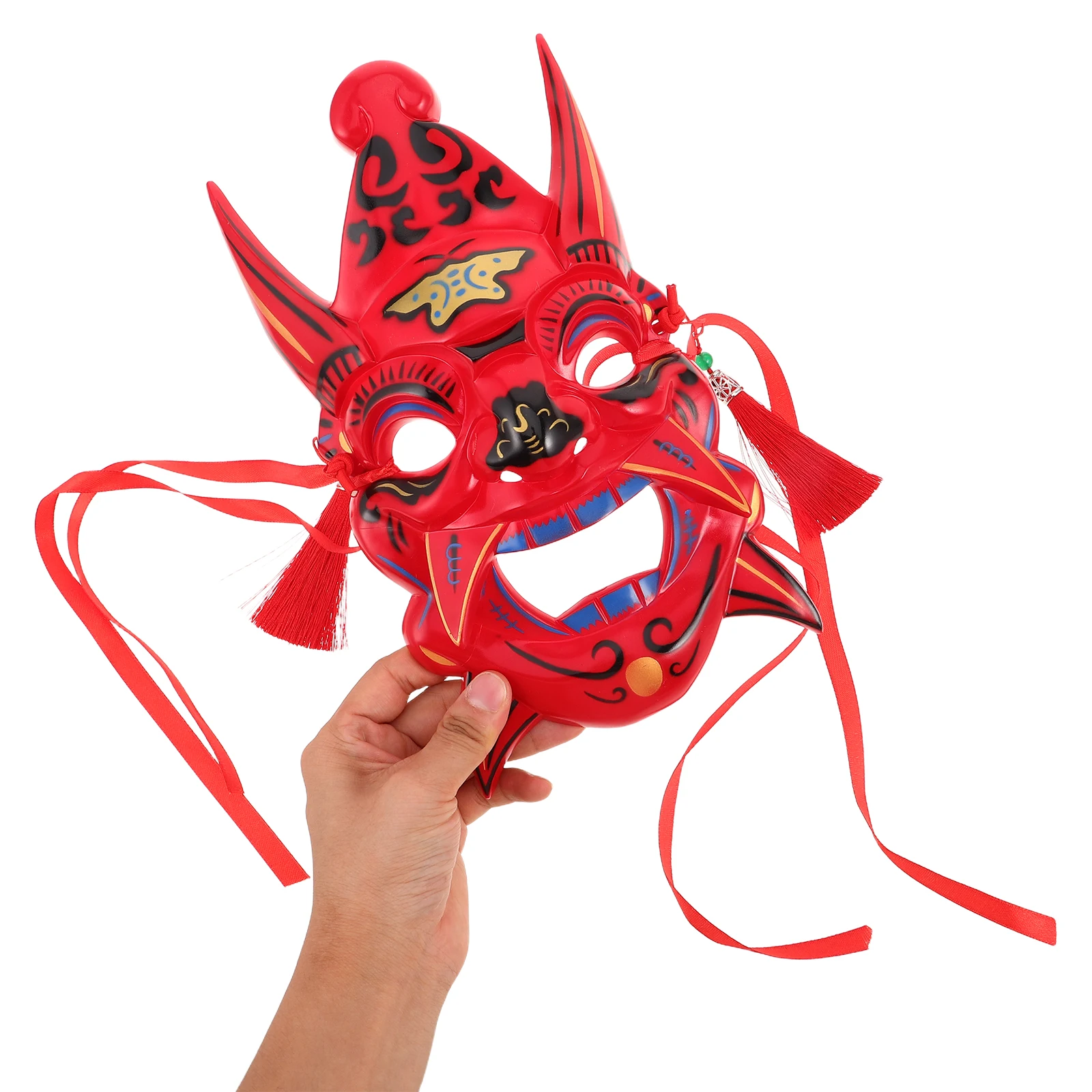 Mask Painted Halloween Opera Man Masquerade Face Carnival Mardi Gras Red Chinese Cover
Mask Painted Halloween Opera Man Masquerade Face Carnival Mardi Gras Red Chinese Cover