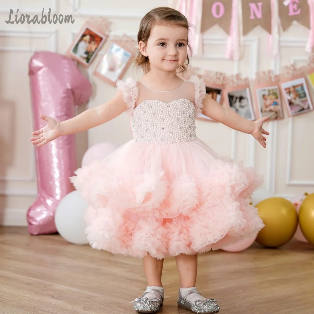 Custom Gown Pearl-Embellished Ball Gown Tulle Flower Girl Dress Formal AttireWedding Party Attire Dress свадебное платье
Custom Gown Pearl-Embellished Ball Gown Tulle Flower Girl Dress Formal AttireWedding Party Attire Dress свадебное платье