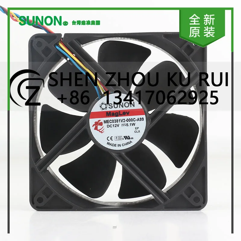 New Sunon 5V 24V 48V DC12V 5.1W AC EC 12038 120X120X38MM 12CM cabinet Chassis Power Server 4-wire MEC0381V2-000C-A99 cooling fan
New Sunon 5V 24V 48V DC12V 5.1W AC EC 12038 120X120X38MM 12CM cabinet Chassis Power Server 4-wire MEC0381V2-000C-A99 cooling fan