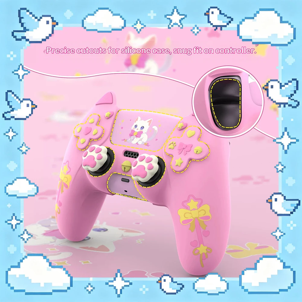 PlayVital Sweetheart Cat Handle Protective Sleeve High Quality Silica Gel Precision Mold Opening Game Handle Protective Cover
PlayVital Sweetheart Cat Handle Protective Sleeve High Quality Silica Gel Precision Mold Opening Game Handle Protective Cover