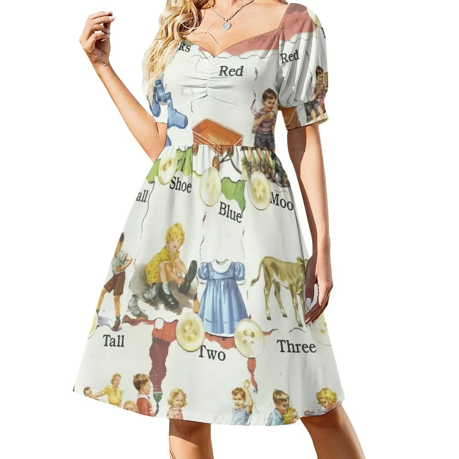See Dick & Jane's Crazy Quilt.. Short-Sleeved Dress Women's skirt women dress
See Dick & Jane's Crazy Quilt.. Short-Sleeved Dress Women's skirt women dress